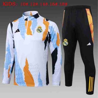Sudadera Entrenamiento Ninos Real Madrid 2025 2026 Azul Blanco