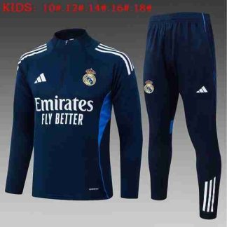 Sudadera Entrenamiento Niños Real Madrid 2026 2027 Azul
