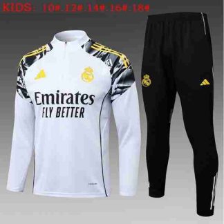 Sudadera Entrenamiento Niños Real Madrid 2026 2027 Blanco
