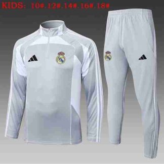 Sudadera Entrenamiento Niños Real Madrid 2026 2027 Gris