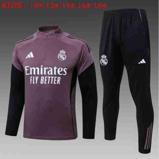 Sudadera Entrenamiento Niños Real Madrid 2026 2027 Purpura