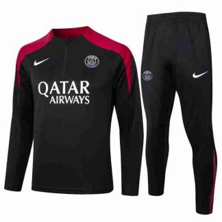 Sudadera Entrenamiento Paris Saint Germain 2024 2025 Negro Rojo
