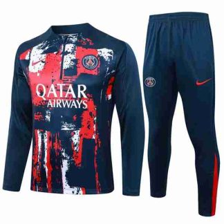 Sudadera Entrenamiento Paris Saint Germain 2024 2025 Rojo Azul