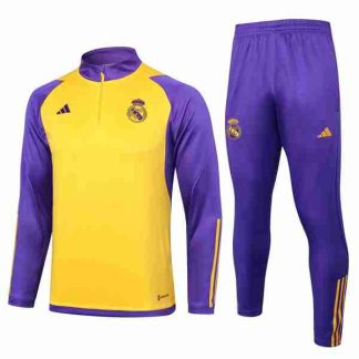 Sudadera Entrenamiento Real Madrid 2024 2025 Amarillo Purpura