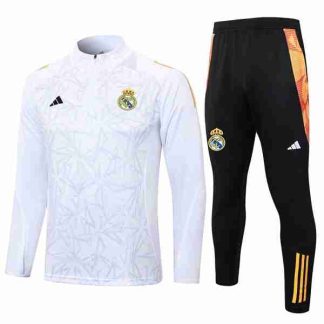 Sudadera Entrenamiento Real Madrid 2024 25 Blanco Gris