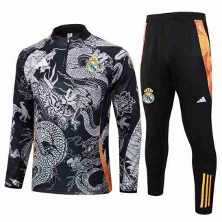 Sudadera Entrenamiento Real Madrid 2024 25 Negro Gris