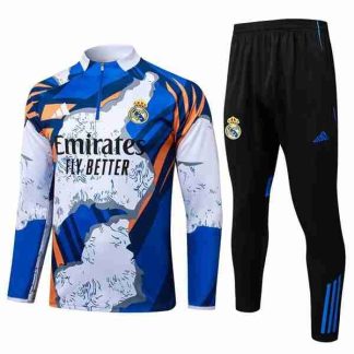 Sudadera Entrenamiento Real Madrid 2025 2026 Azul Blanco
