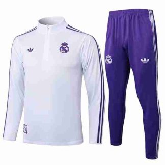 Sudadera Entrenamiento Real Madrid 2025 2026 Blanco Purpura