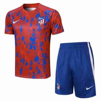 Tailandia Conjunto Equipacion Entrenamiento Atlético De Madrid 2024 Rojo Azul