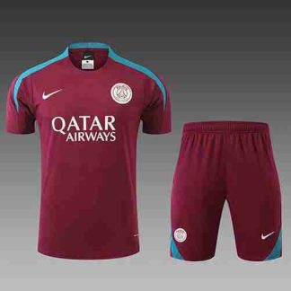 Tailandia Conjunto Equipacion Paris Saint Germain Entrenamiento 2024 2025 Rojo