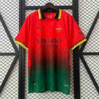 Tailandia Equipacion AC Milan Off White 2025 2026 Rojo