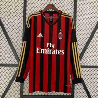 Tailandia Equipacion AC Milan Primera Manga Larga Retro 2013 2014