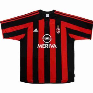 Tailandia Equipacion AC Milan Primera Retro 2003 2004 Rojo