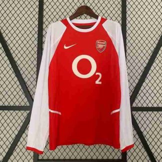 Tailandia Equipacion Arsenal Primera Manga Larga Retro 2002 2004