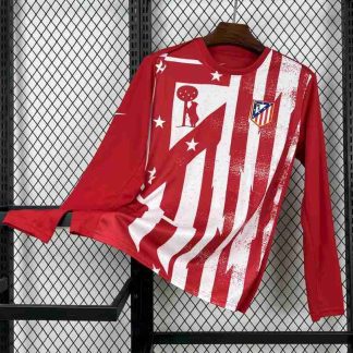 Tailandia Equipacion Atlético De Madrid Manga Larga Pre Match 2025 2026 Rojo
