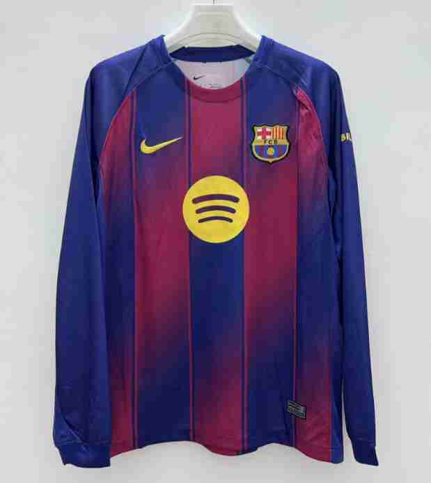 Tailandia Equipacion FC Barcelona Manga Larga Primera 2025 2026