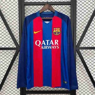 Tailandia Equipacion FC Barcelona Primera Manga Larga Retro 2014 2015