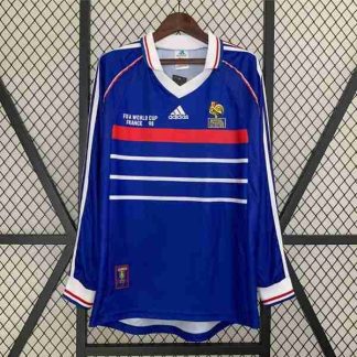 Tailandia Equipacion Francia Primera Manga Larga Retro 1998