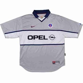Tailandia Equipacion Paris Saint Germain Segunda Retro 2000 Gris
