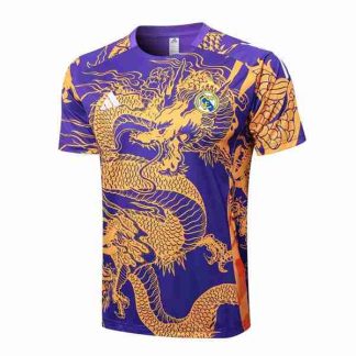 Tailandia Equipacion Real Madrid Entrenamiento 2024 2025 Purpura Amarillo