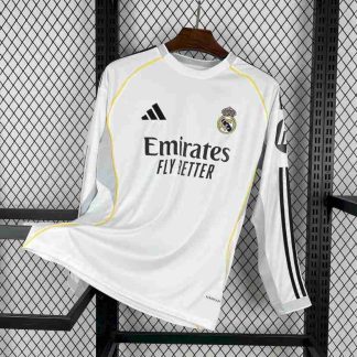 Tailandia Equipacion Real Madrid Manga Larga Primera 2025 2026
