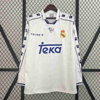 Tailandia Equipacion Real Madrid Primera Manga Larga Retro 1994 1996