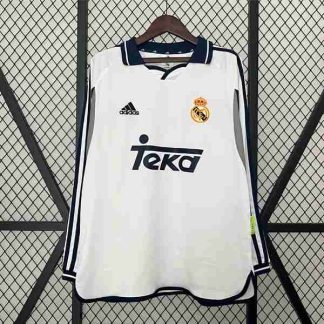 Tailandia Equipacion Real Madrid Primera Manga Larga Retro 2000 2001