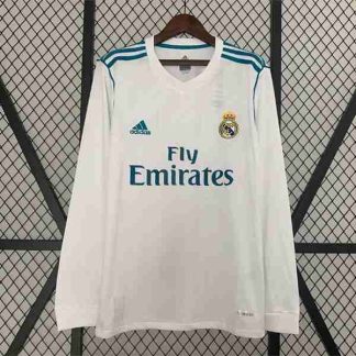 Tailandia Equipacion Real Madrid Primera Manga Larga Retro 2017 2018