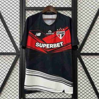 Tailandia Equipacion Sao Paulo Pre Match 2025 2026 Negro Rojo