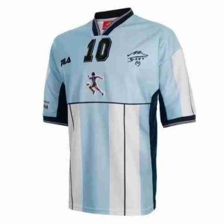 Tailandia NO.10 Maradona Equipacion Argentina Primera Retro 2001 Azul