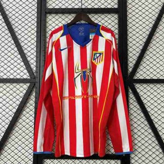 Tailandia Equipacion Atlético De Madrid Primera Manga Larga Retro 2004 2005