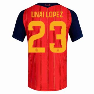 UNAI LOPEZ NO.23 Equipacion España Primera 2026-Versión Jugador
