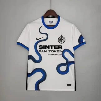 Camiseta de Fútbol Blanca Visitante del Inter de Milán 2021/2022 Calidad Tailandesa