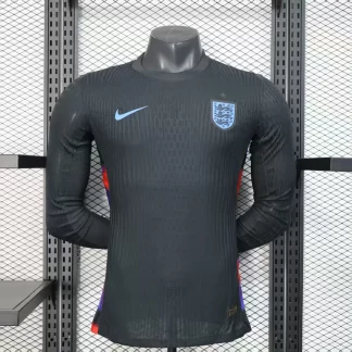 2025/2026 Camiseta de Fútbol Visitante de Inglaterra Versión Jugador Manga Larga Calidad Tailandesa