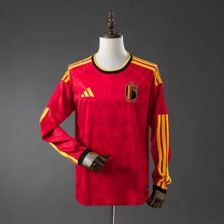 2026 Bélgica Selección Nacional Local Camiseta de Manga Larga AAA Grado Fan