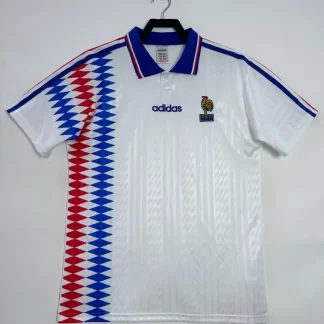 Camiseta de Fútbol Retro Visitante Francia 1994 Calidad Tailandesa