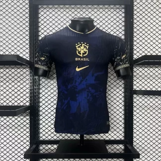 2024-2025 Versión Jugador Brasil Azul Edición Especial Camiseta Calidad Tailandesa
