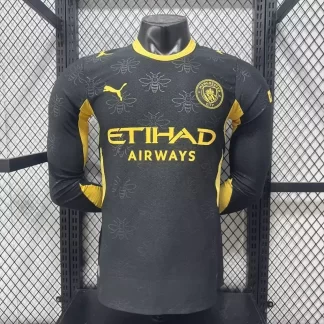 Camiseta de Fútbol Visitante Manchester United Manga Larga Versión Jugador 2026/2027 1:1 Calidad Tailandesa