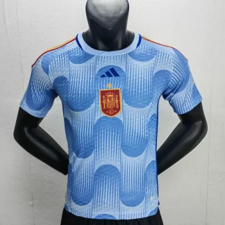 Versión de jugador de la camiseta de fútbol visitante de España para la Copa Mundial de la FIFA 2022