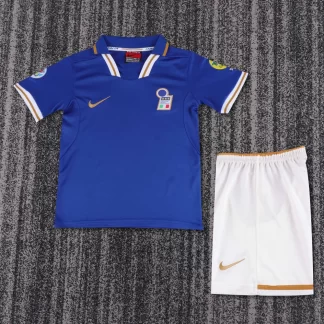 Camiseta de Fútbol Local Retro Italia 1996 Calidad Tailandesa Talla Infantil