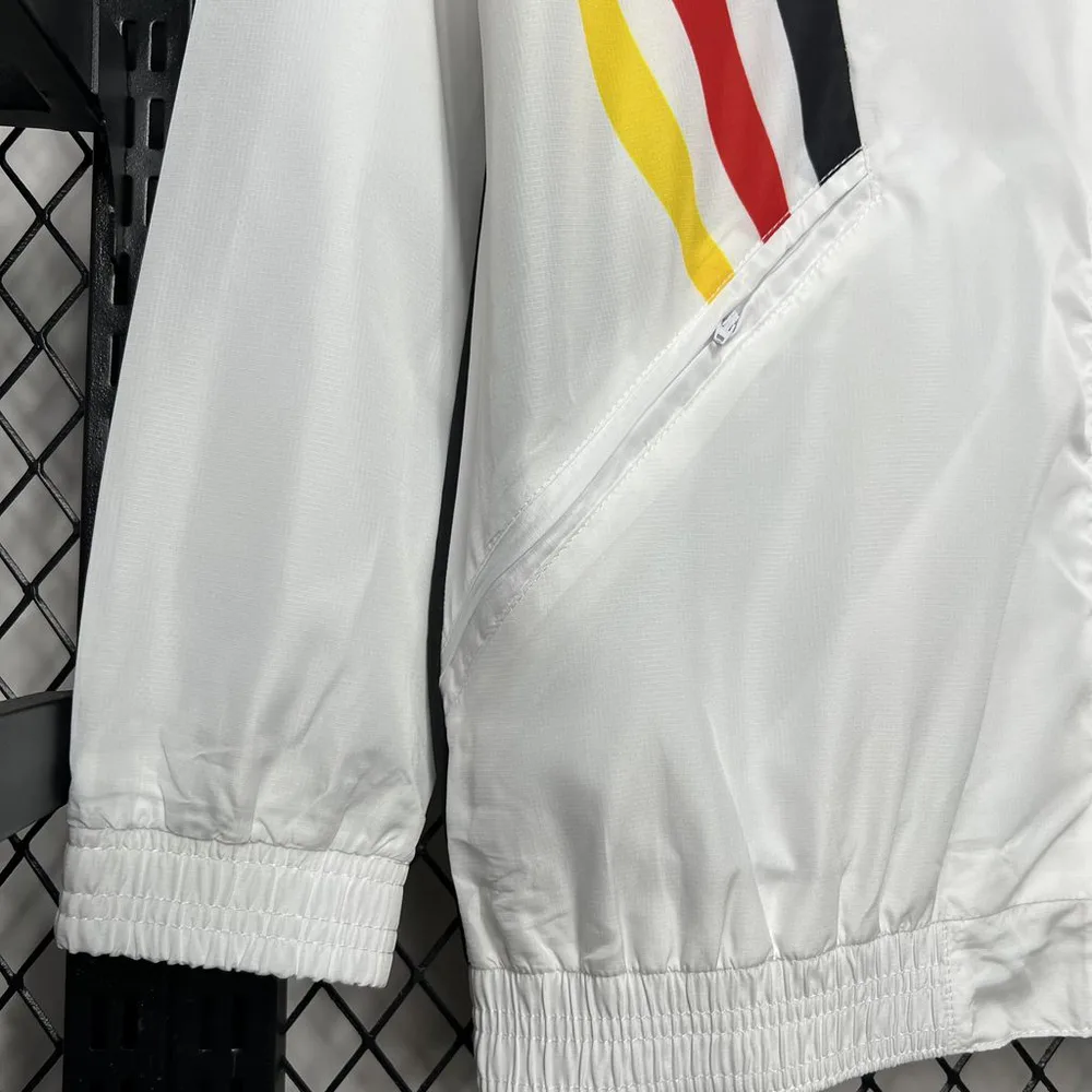 Cortavientos de Alemania 2024-2025 Camiseta de Fútbol Blanca