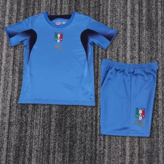 Camiseta de Fútbol Local Retro Italia 2006 Calidad Tailandesa Talla Infantil