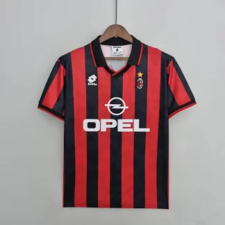 Camiseta de Fútbol Retro 1995/1996 AC Milan Local Calidad Tailandesa