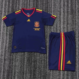 Camiseta de Fútbol Visitante Retro España 2010 Calidad Tailandesa 1:1 Talla Infantil
