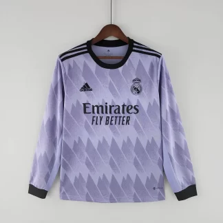 2022/2023 Manga Larga Real Madrid Camiseta Visitante