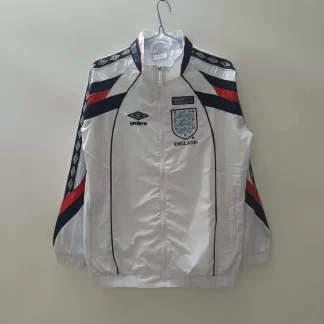 Camiseta de Fútbol Cortavientos 2024 de Inglaterra Blanca AAA calidad aficionado