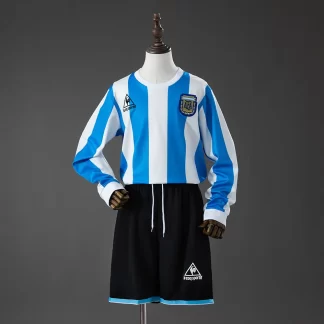 Camiseta Retro 1998 Argentina Local Fútbol AAA calidad fan Talla Infantil