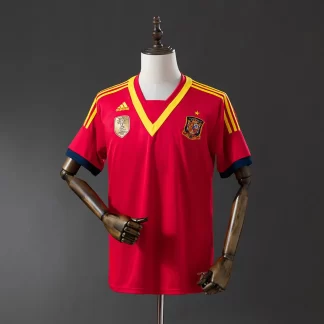 2013 Retro España Local Camiseta de Fútbol AAA calidad aficionado