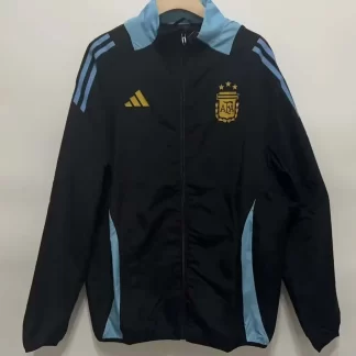 2024 Chaqueta Impermeable Argentina Negra Camiseta de Fútbol AAA calidad fan