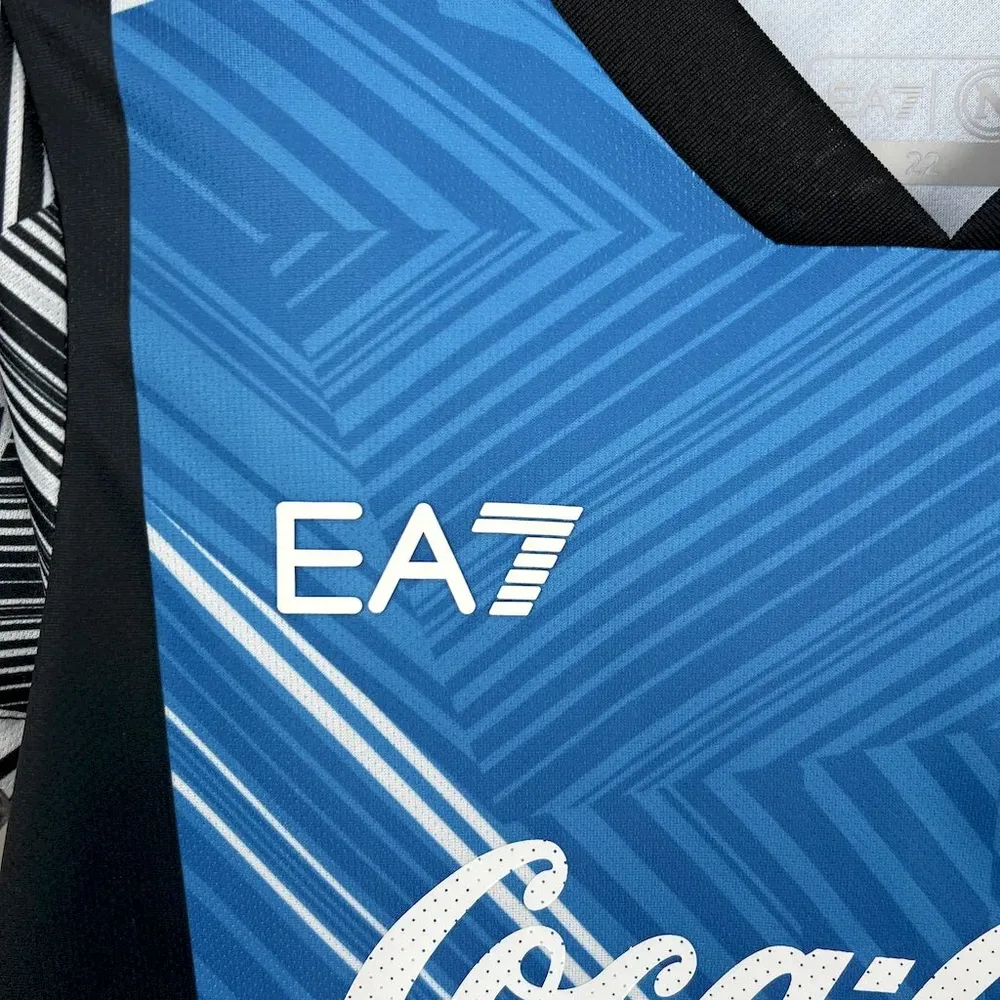 Camiseta de Fútbol Edición Conjunta 2024/2025 del Napoli Calidad Tailandesa Talla Infantil